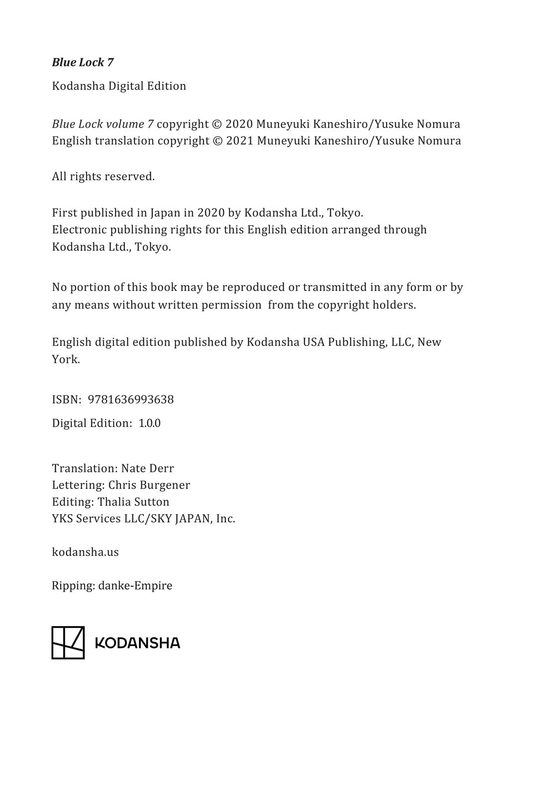 Read Blue Lock EN Manga Online