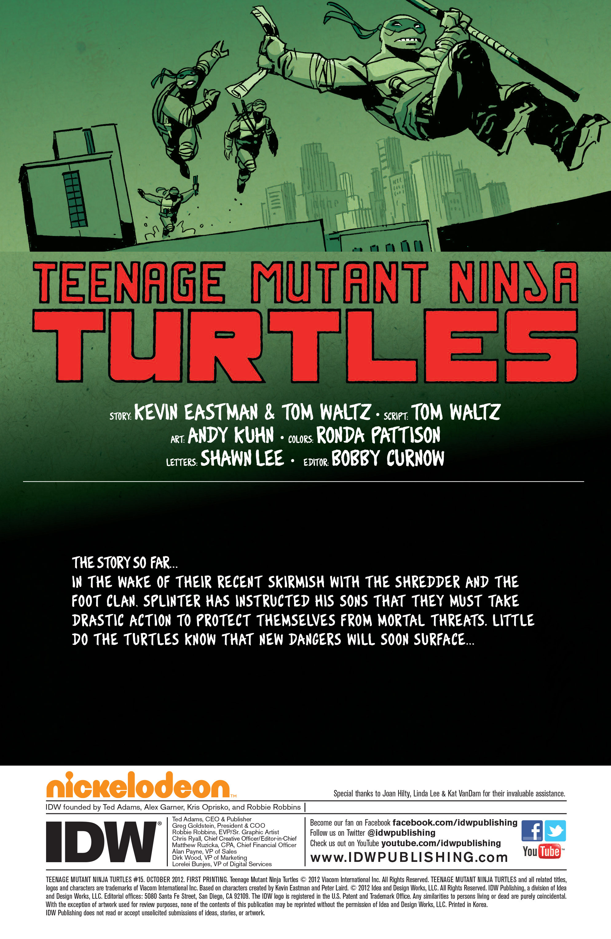 Read Teenage Mutant Ninja Turtles (2011) EN Manga Online