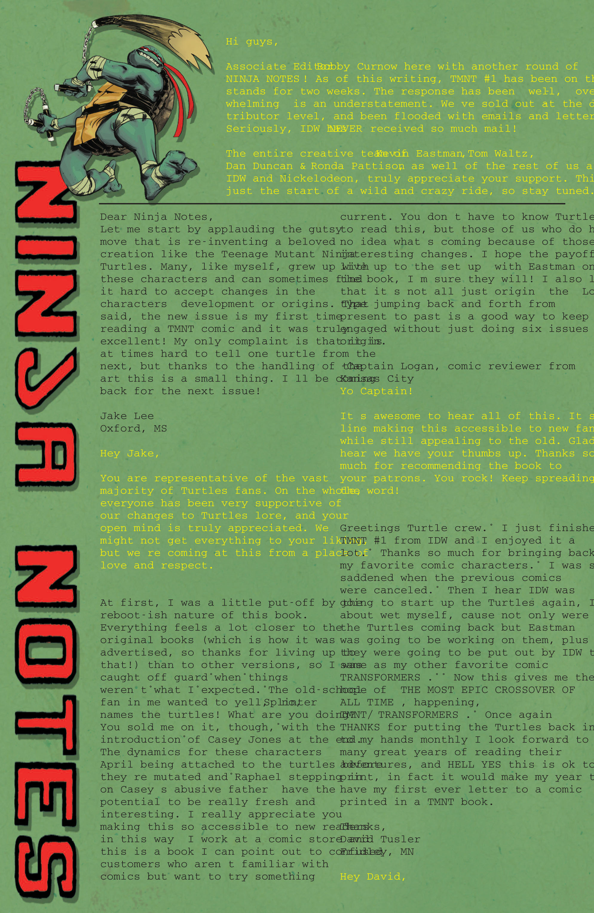 Read Teenage Mutant Ninja Turtles (2011) EN Manga Online