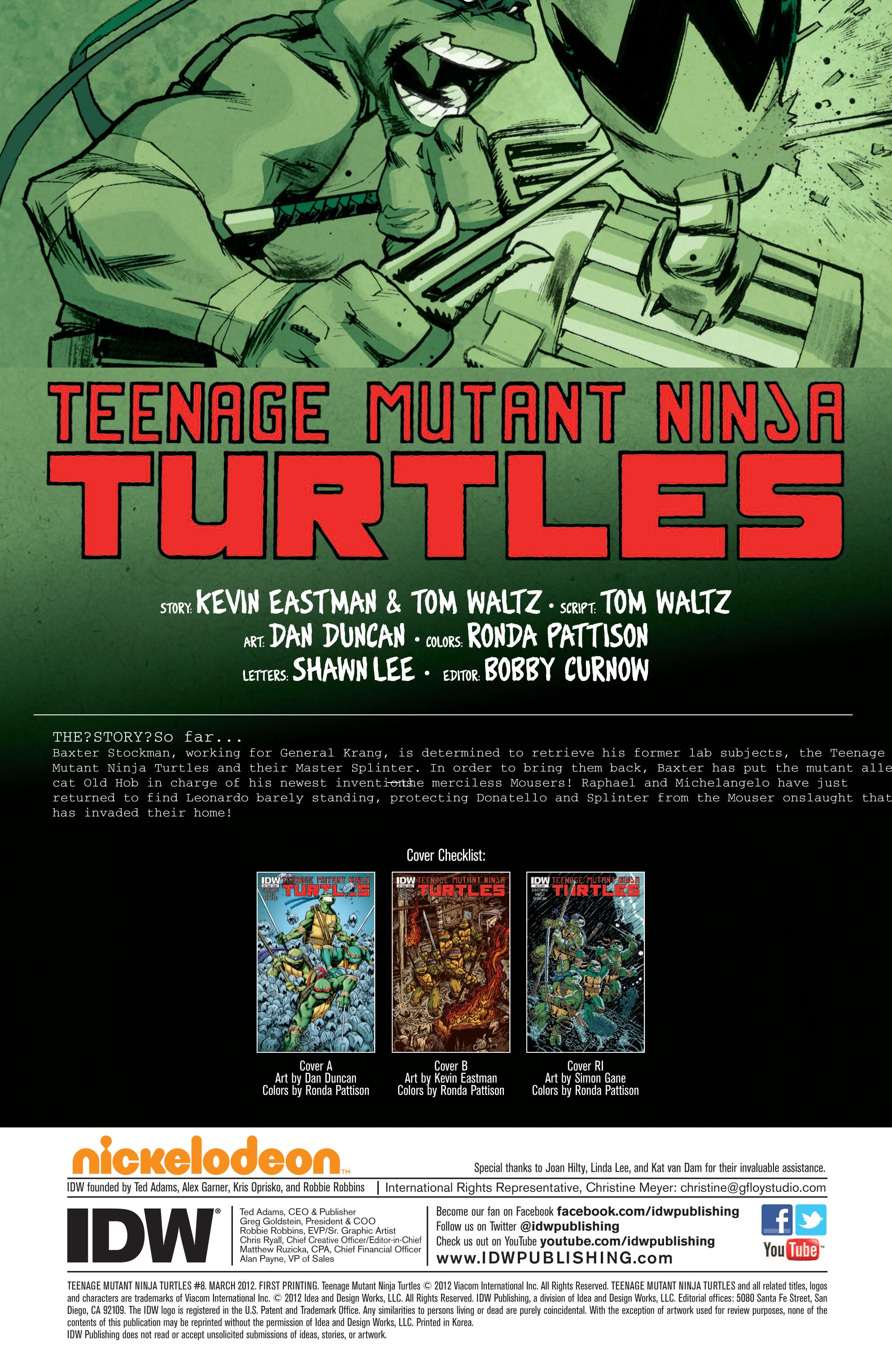 Read Teenage Mutant Ninja Turtles (2011) EN Manga Online