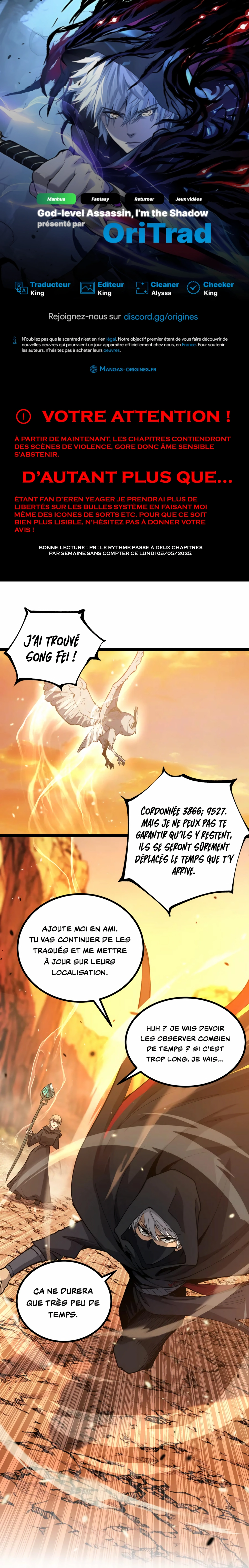 Read God level Assassin I’m the Shadow FR Manga Online