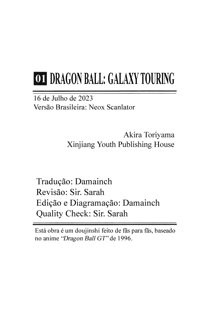 Read Dragon Ball GT  DBGalaxyTouring PT Manga Online