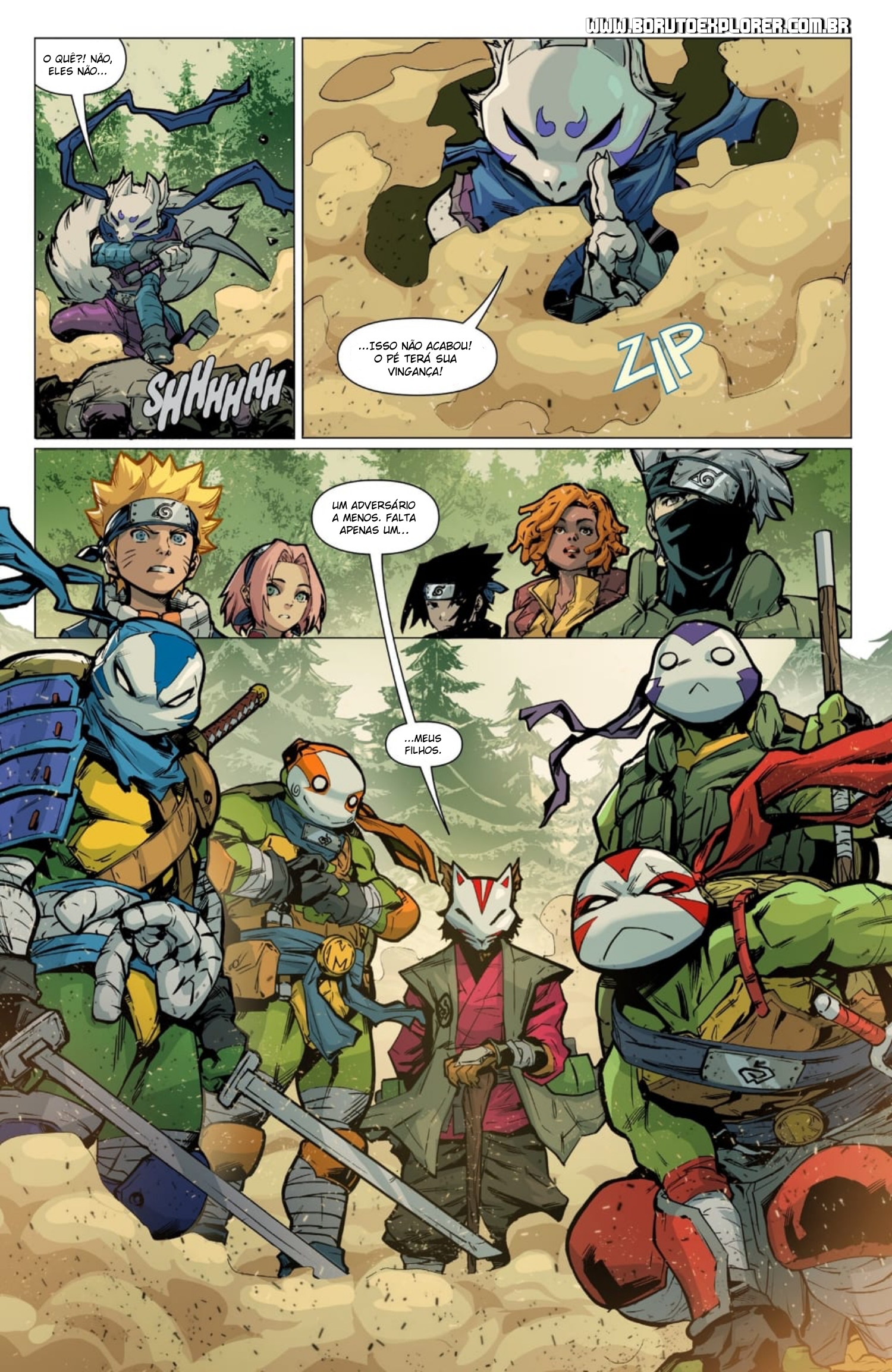 Read Tartarugas Ninjas x Naruto PT Manga Online