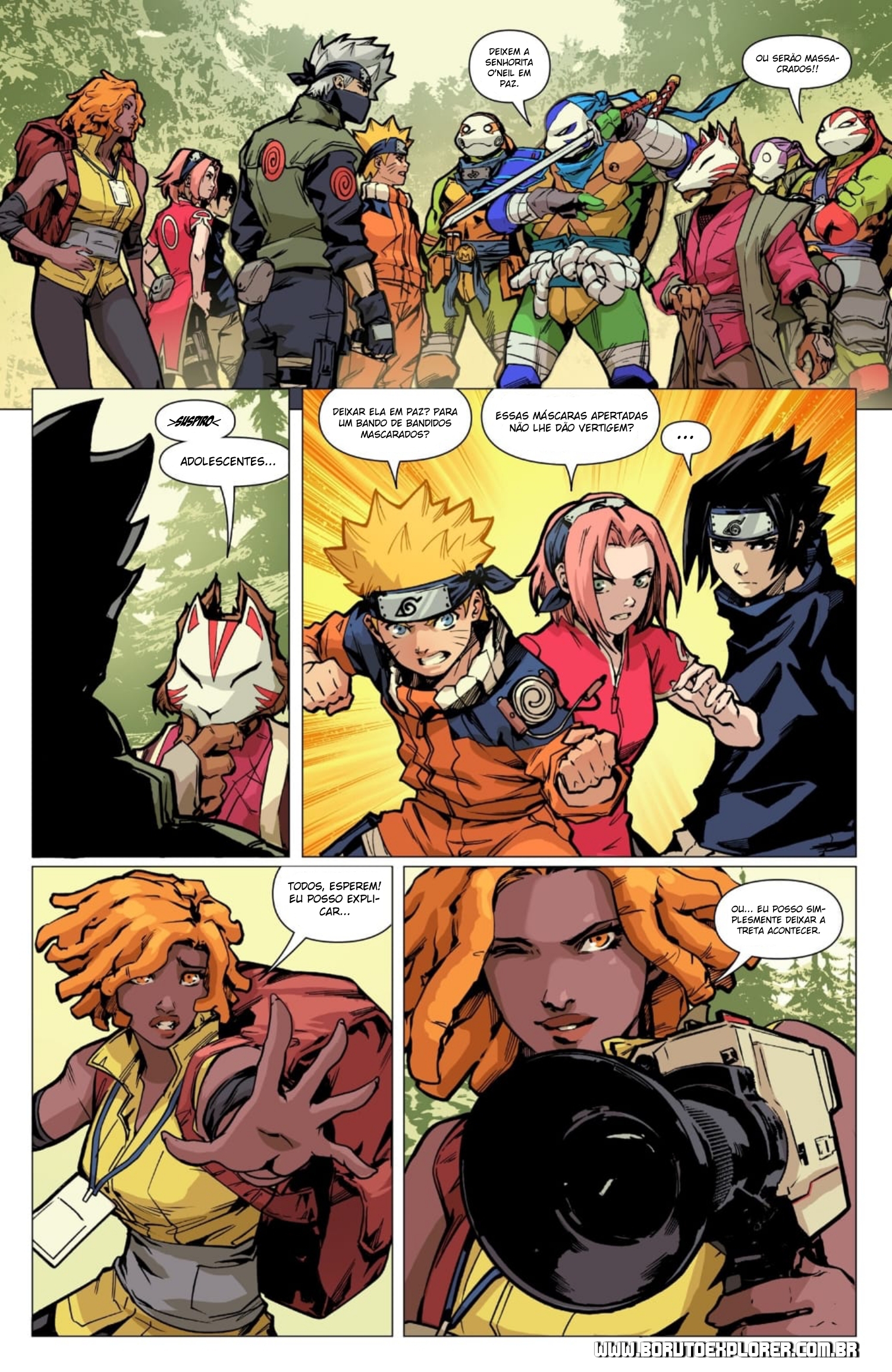 Read Tartarugas Ninjas x Naruto PT Manga Online