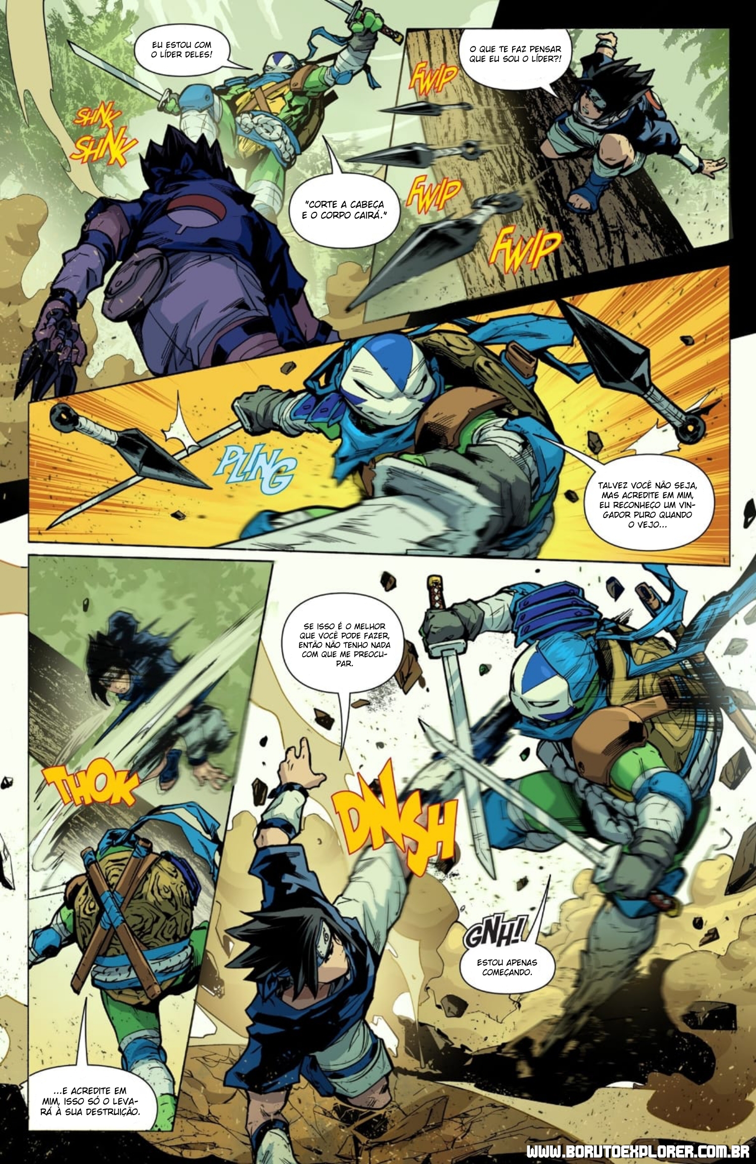 Read Tartarugas Ninjas x Naruto PT Manga Online