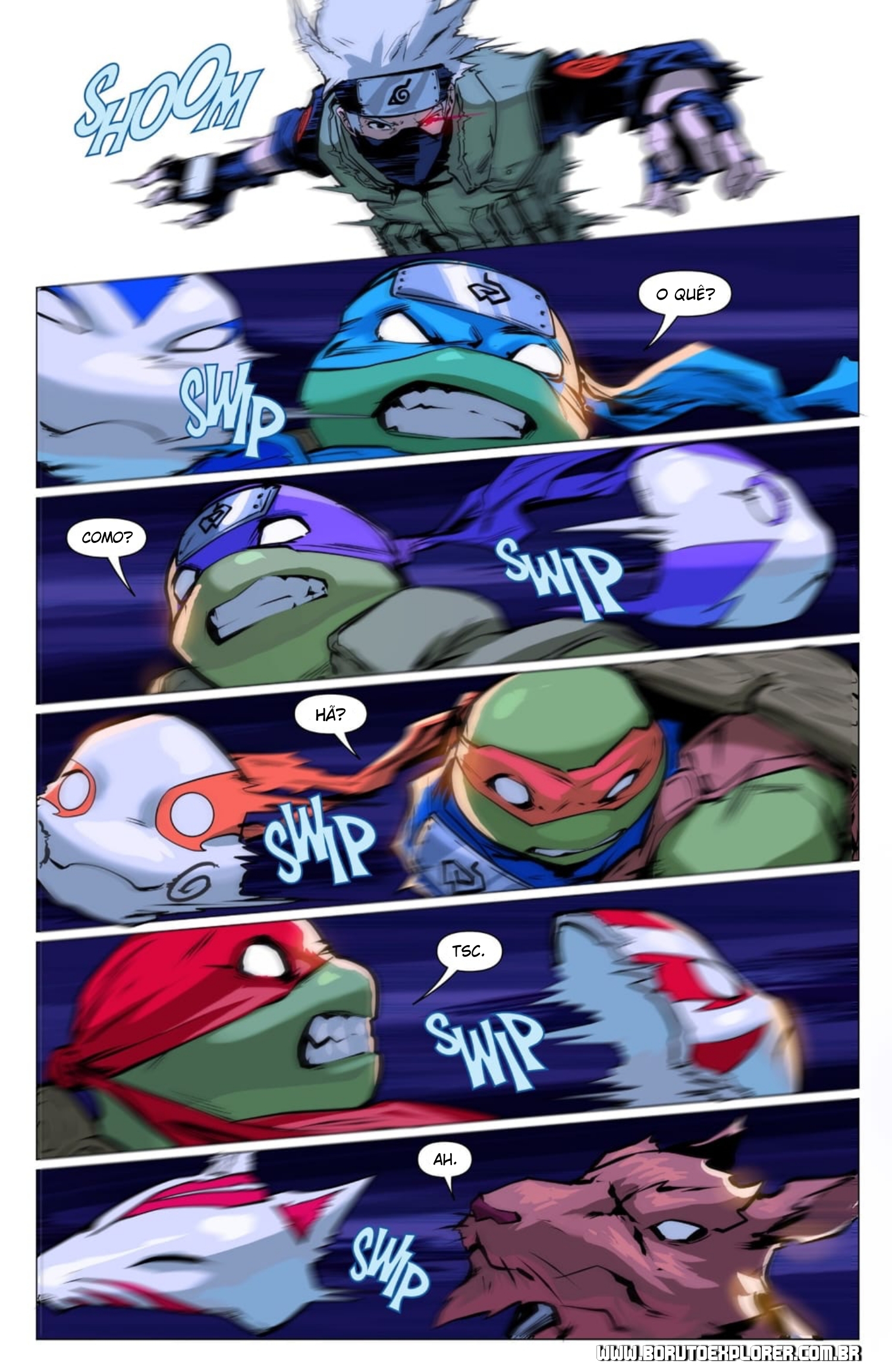 Read Tartarugas Ninjas x Naruto PT Manga Online